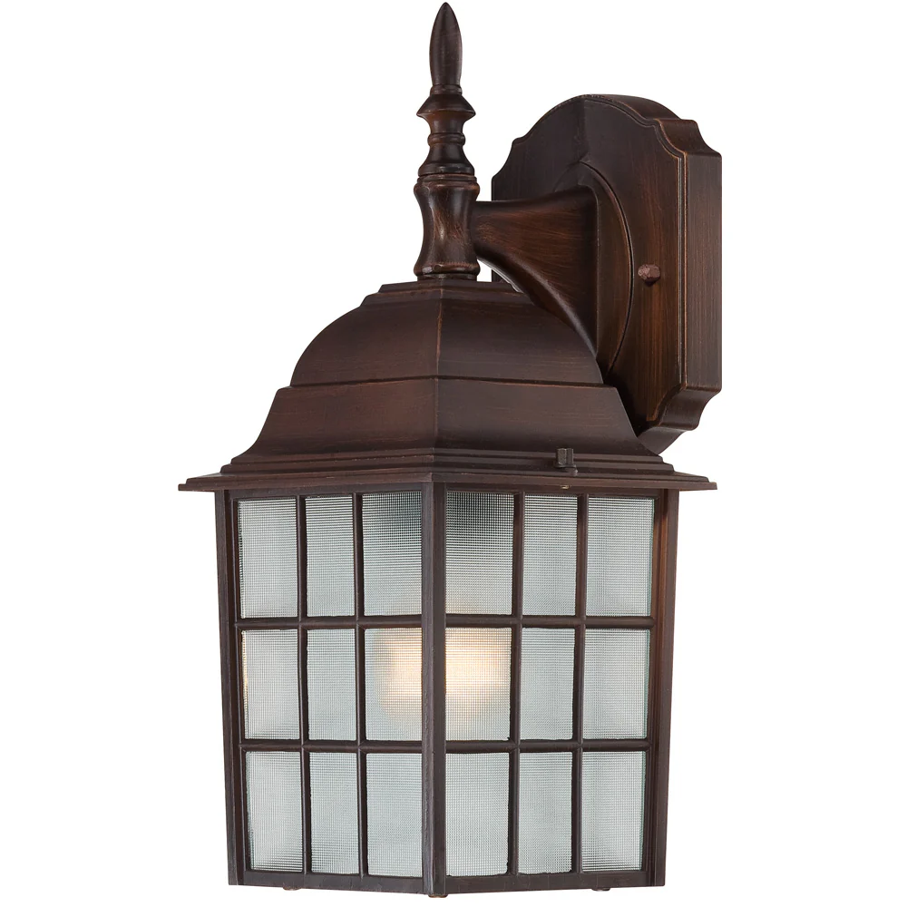 Nuvo 1-Light 100w 14" Wall Fixtures w/ Frosted Glass in Rustic Bronze Finish