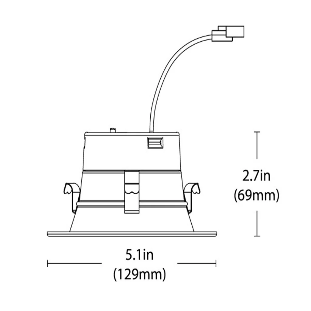 12Pk - Nicor 4-in White Selectable Recessed LED Downlight - Image 2