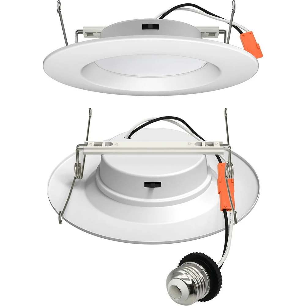 12Pk - NICOR Black 5-in & 6-in Recessed LED Ceiling Light