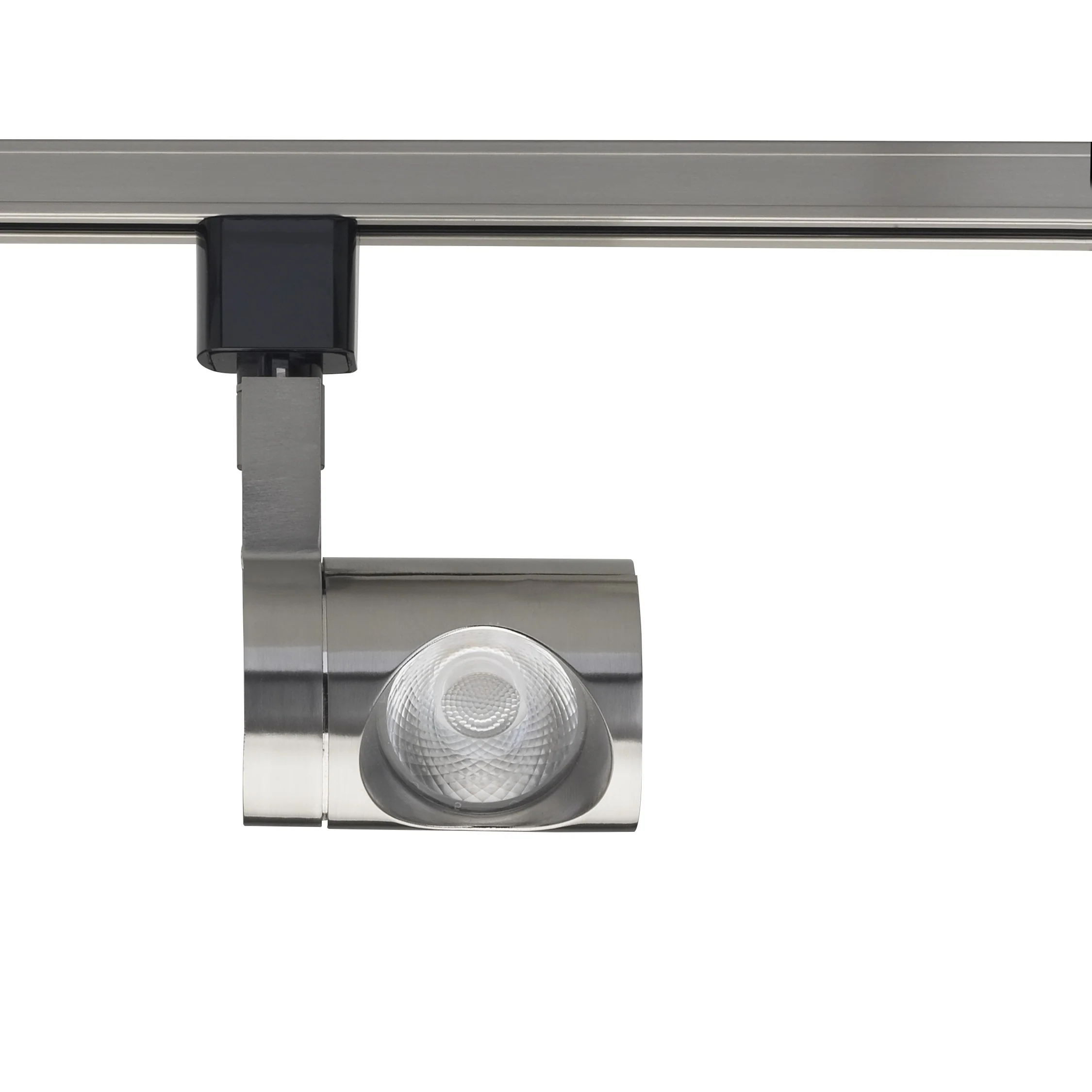 12W 1 Light LED Track Head Pipe Brushed Nickel 24 Deg. Beam