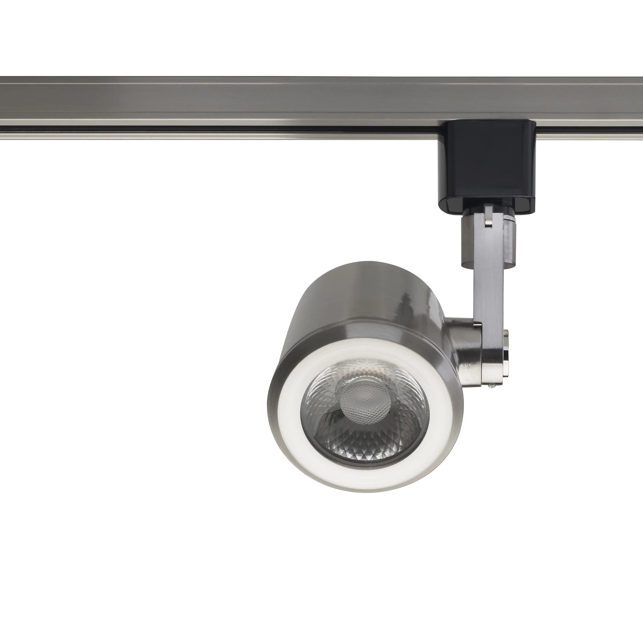 12W 1 Light LED Track Head Taper Back Brushed Nickel 36 Deg. Beam