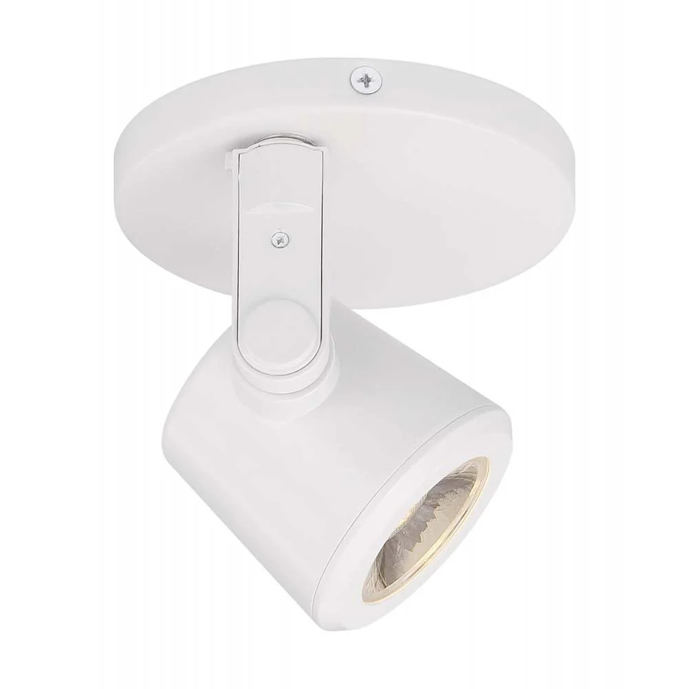 12w LED Taper Track-Light White Monopoint 36 deg. Beam Angle 3000K Warm White