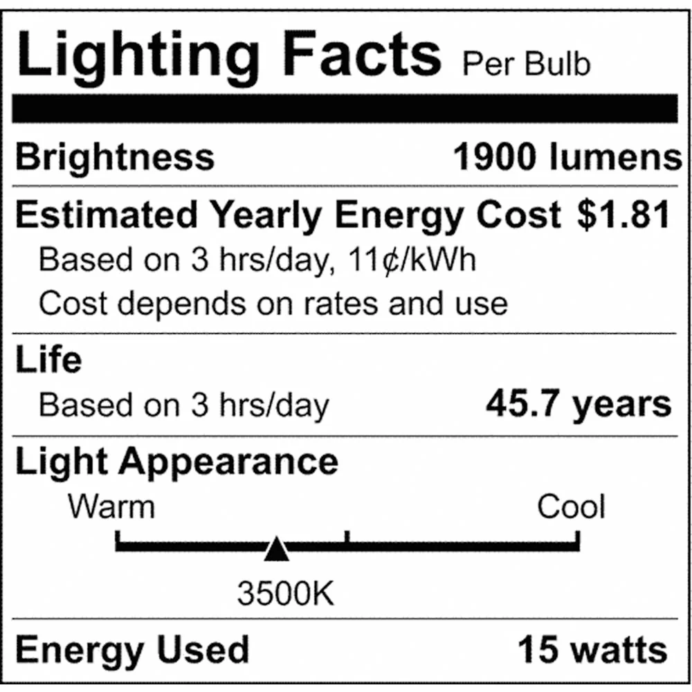 15W PLL LED 2G11 Base 2000 Lumens 3500K Type B Ballast Bypass 120-277v - Image 5