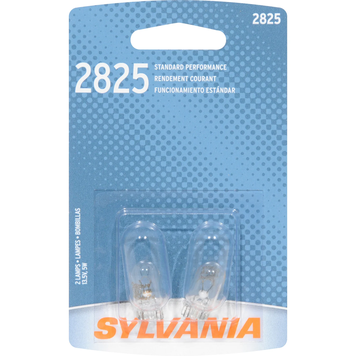 2-PK - SYLVANIA 2825 Standard Automotive Light Bulb