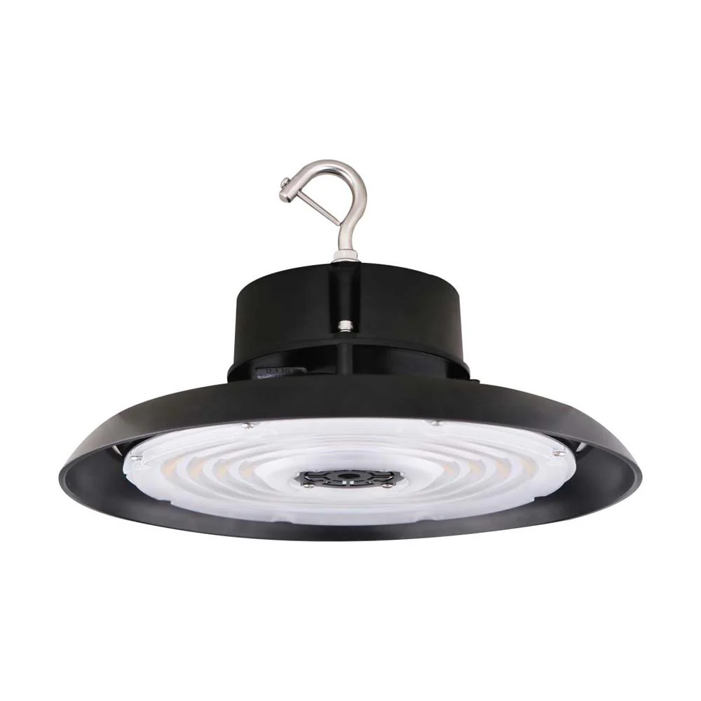 200W UFO LED High Bay 29000 Lumens 5000K 277-480v 0-10V Dimmable Black Finish