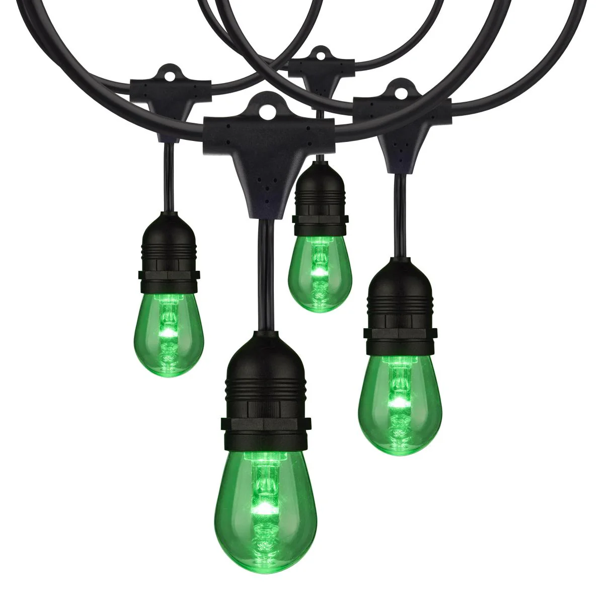 24-ft LED String Light 12-S14 lamps 120v RGBW with Infrared Remote - Image 4