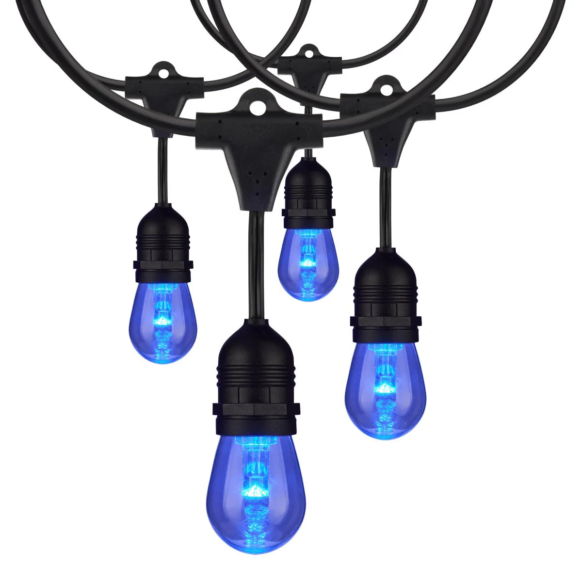 24-ft LED String Light 12-S14 lamps 120v RGBW with Infrared Remote - Image 5