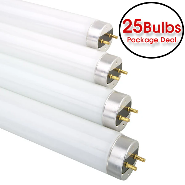 25 pk - Ushio 17w 24in T8 G13 3000k Fluorescent Linear Tube Light - Image 2