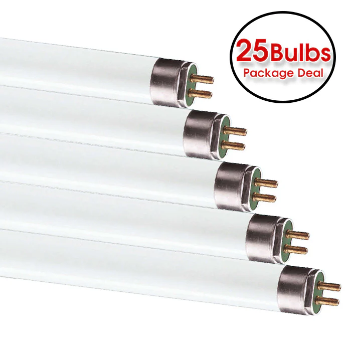 25 pk - Ushio 21w 34in T5 G5 4100k Fluorescent Linear Tube Light - Image 2