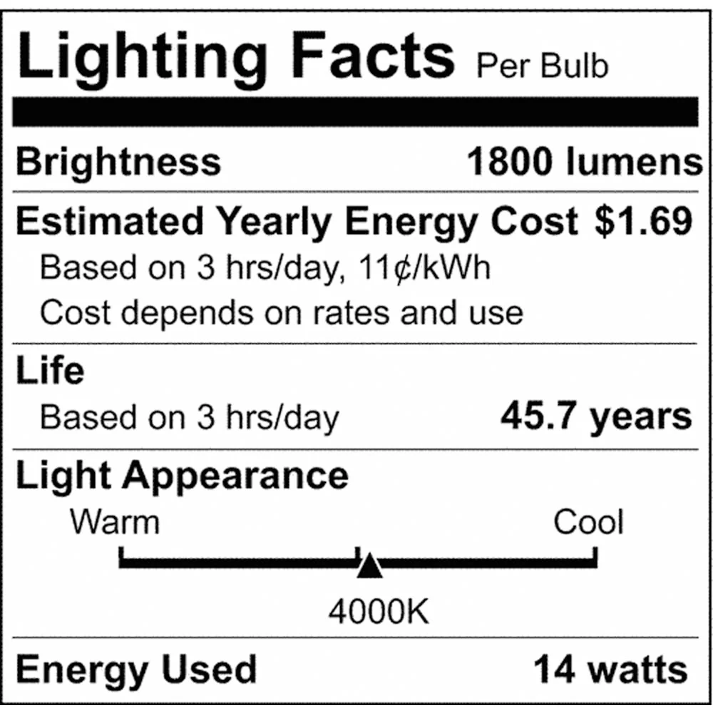 25Pk - 14W 48-in T8 LED 4000K Bi Pin base Ballast Bypass 1700Lm - 75w equiv - Image 8