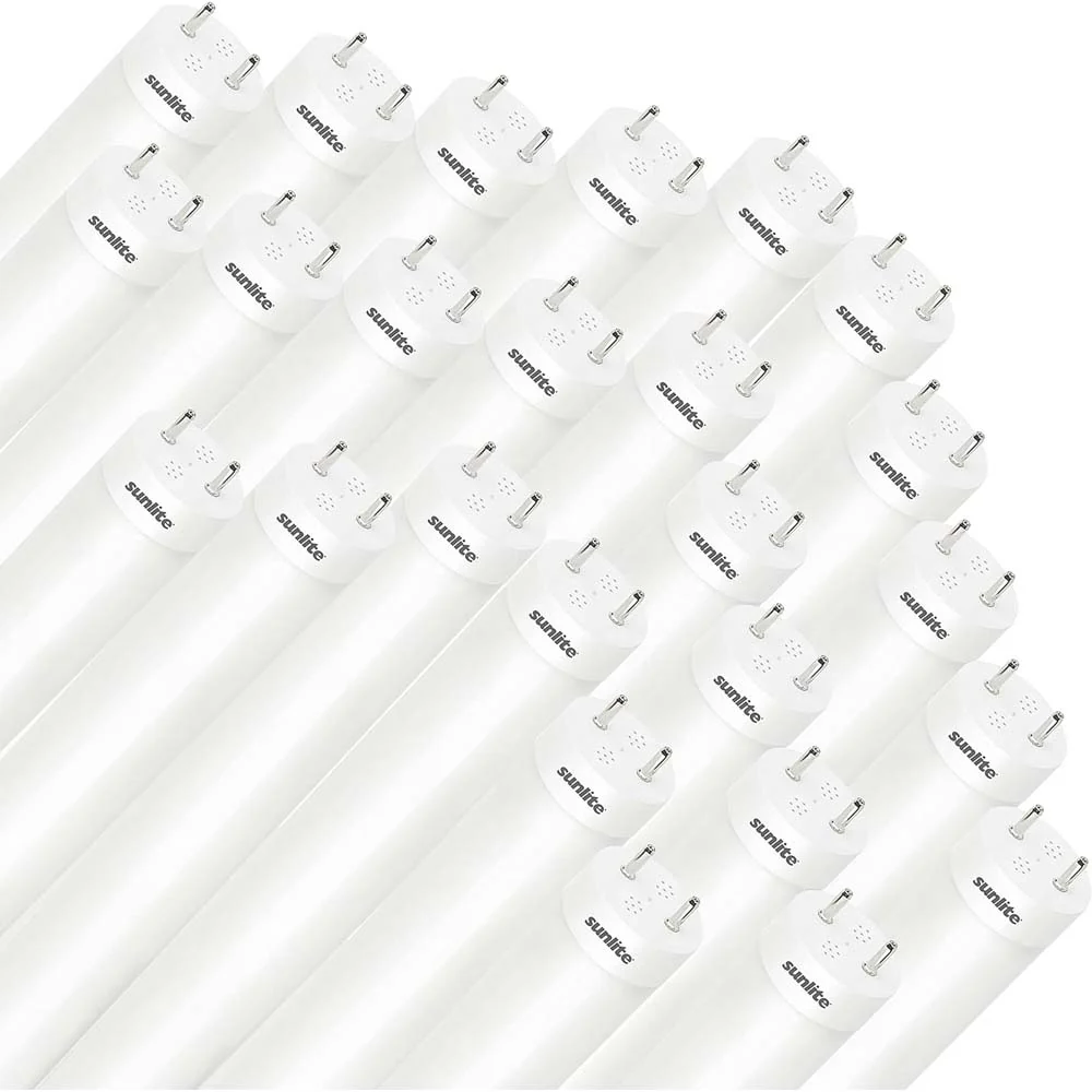 25Pk - Sunlite 15w LED T8 48-in G13 Bi-Pin Base 4000K Plug & Play light Tube