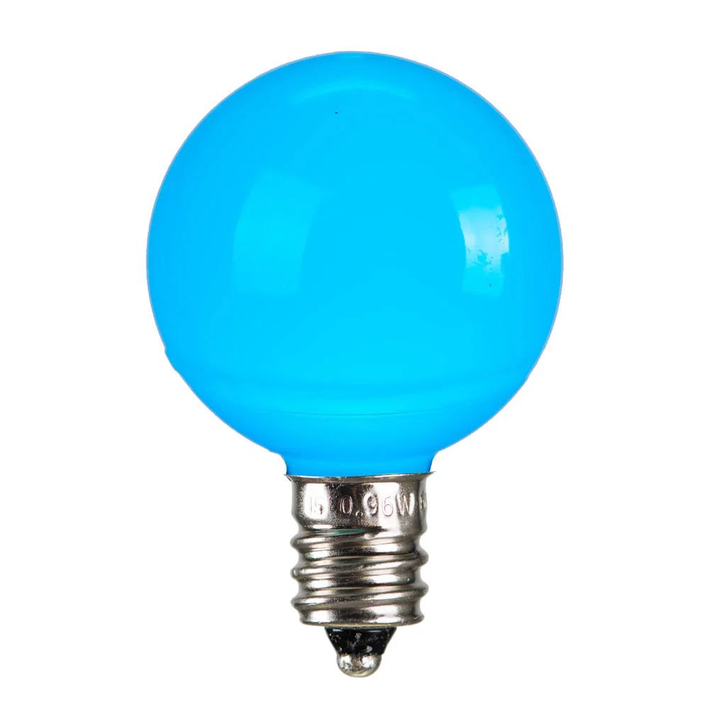 25Pk - Vickerman .96W G40 Teal Ceramic E12 LED Bulb