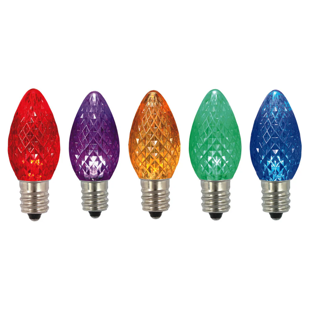 25PK - Vickerman C7 Faceted LED Multi Bulb 0.96W 130V