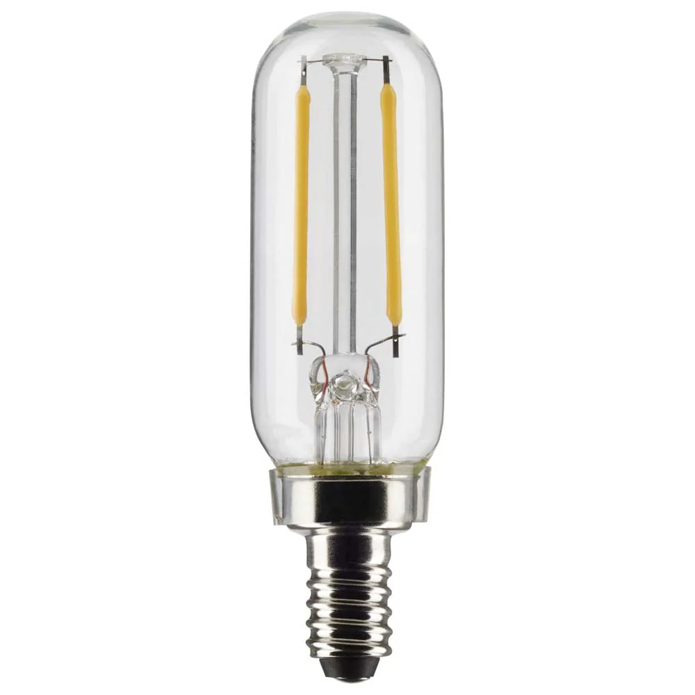 2Pk - 2.8W T6 LED Clear Candelabra Base 2700K 200 Lumens 120v
