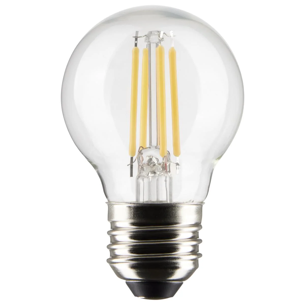 2Pk - Satco 4w G16.5 LED E26 Medium Base 5000K 120v Clear Finish Bulb