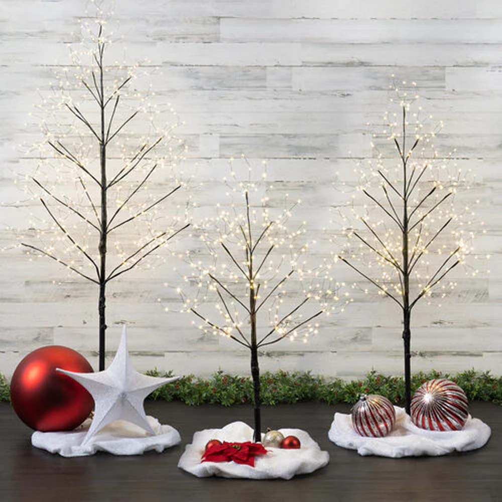 3-ft. Black Fairy Light Tree, Warm White LED - Image 7