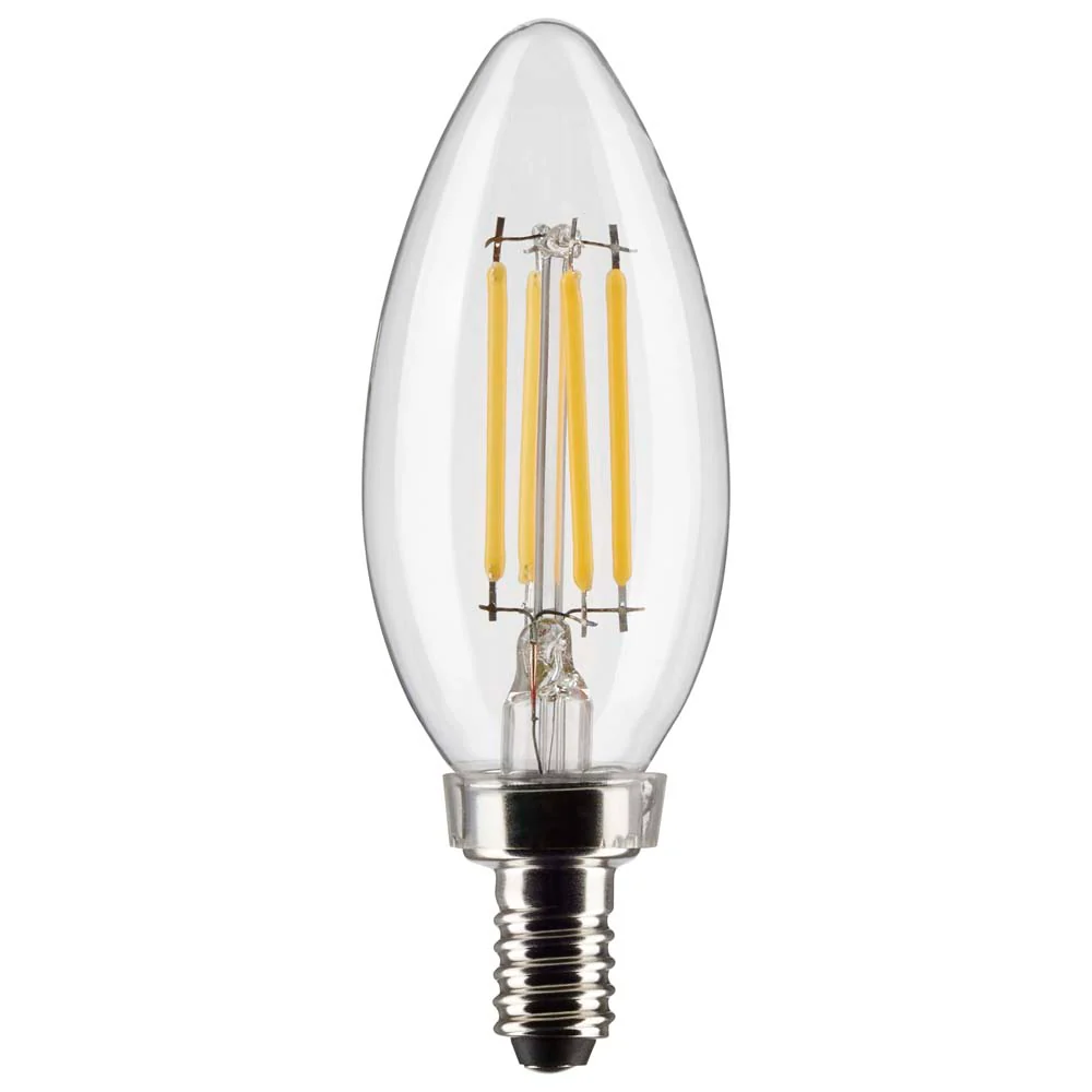 3Pk - Satco 4w B11 LED 2700K Candelabra Base Dimmable - 40w equiv - Image 2