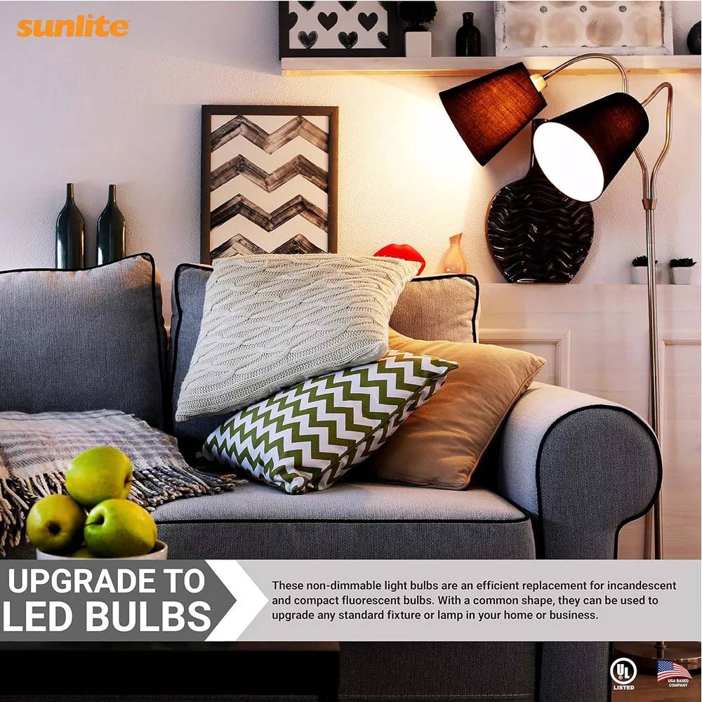 3Pk - Sunlite 11w A19 LED 4000K 1100Lm Non-Dimmable Bulb - 75W Equiv - Image 4