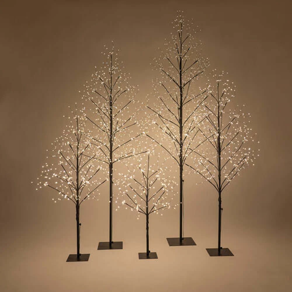 4-ft. Black Fairy Light Tree, Warm White LED - Image 5