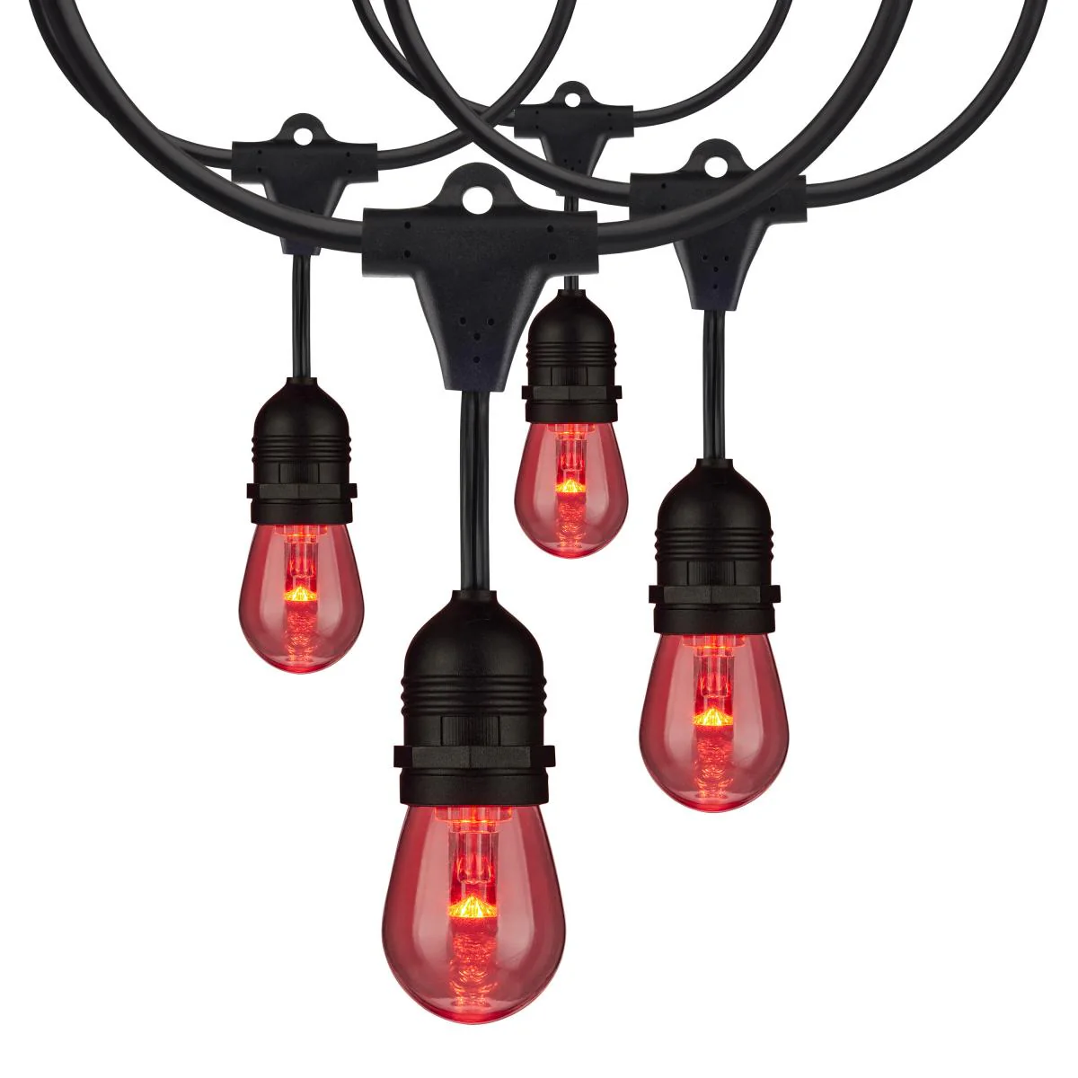 48-ft 15w 120v 15-S14 lamps RGBW with Infrared Remote LED String Light - Image 3