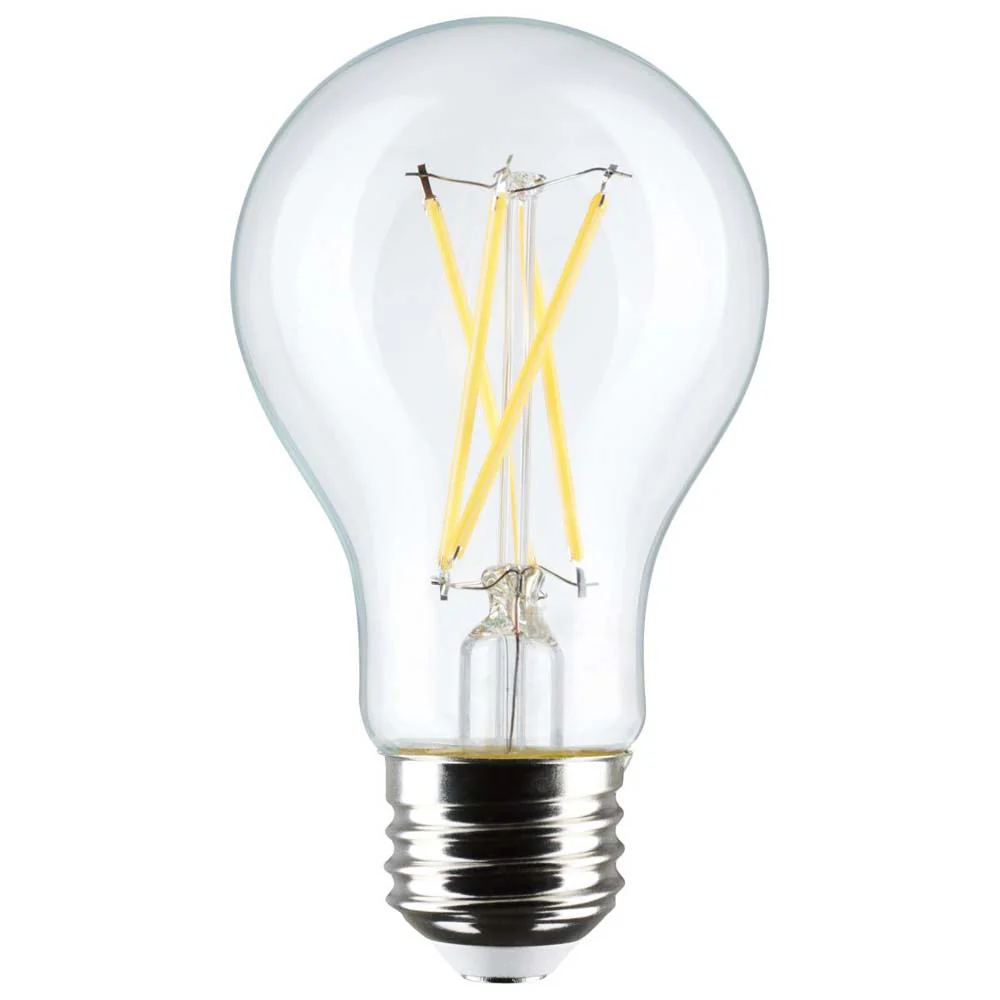 4Pk - 8W A19 LED Clear Cool White 4000K Medium Base 120v - 60W equiv