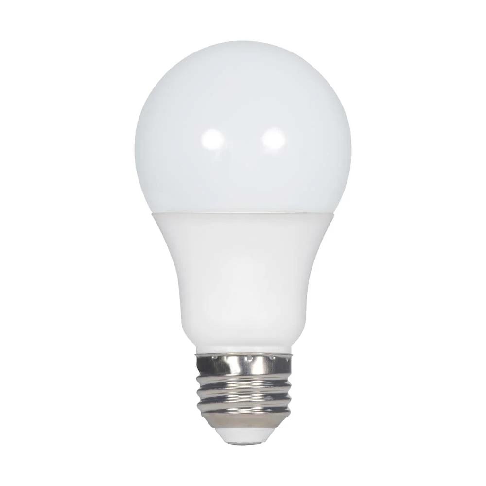 4Pk - Satco 10w A19 LED 800LM 4000k Cool WhiteE26 Base Non-Dimmable Bulb