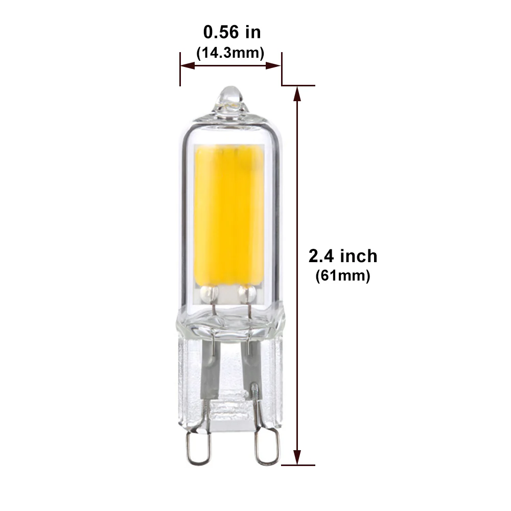BulbAmerica G9 LED 4W G9 Base Dimmable 370Lm 120V 6500K Daylight Bulb - Image 2