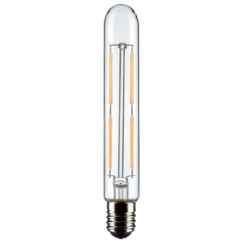 Satco 4W T6.5 LED Clear Intermediate Base 3000K Soft White 400 Lumens 120v