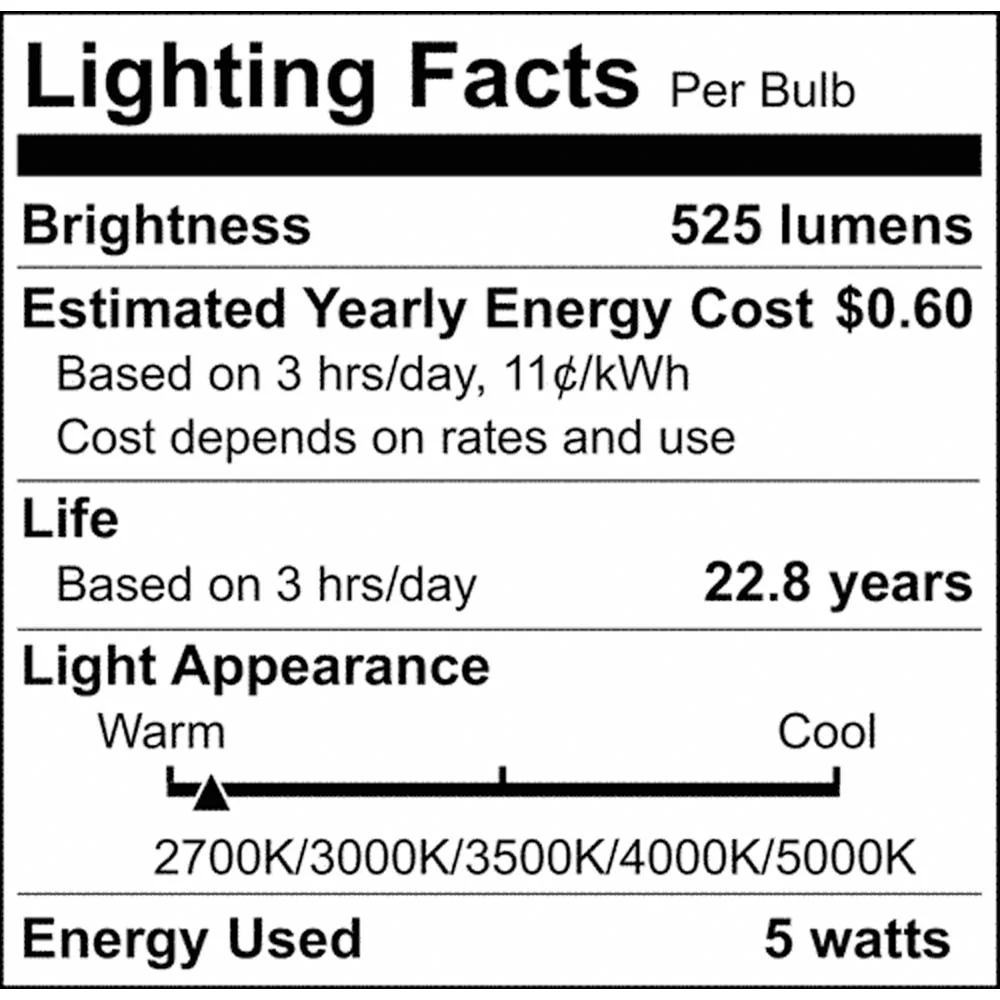 5.8w R20 LED Reflector Bulb CCT Selectable Warm White to Natural Light 120v - Image 9