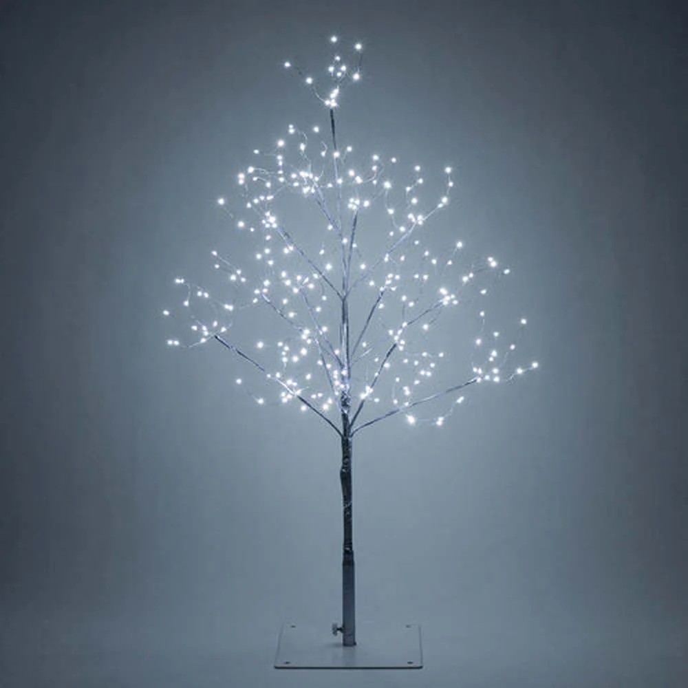 5-ft. Silver Fairy Light Tree, Cool White LED