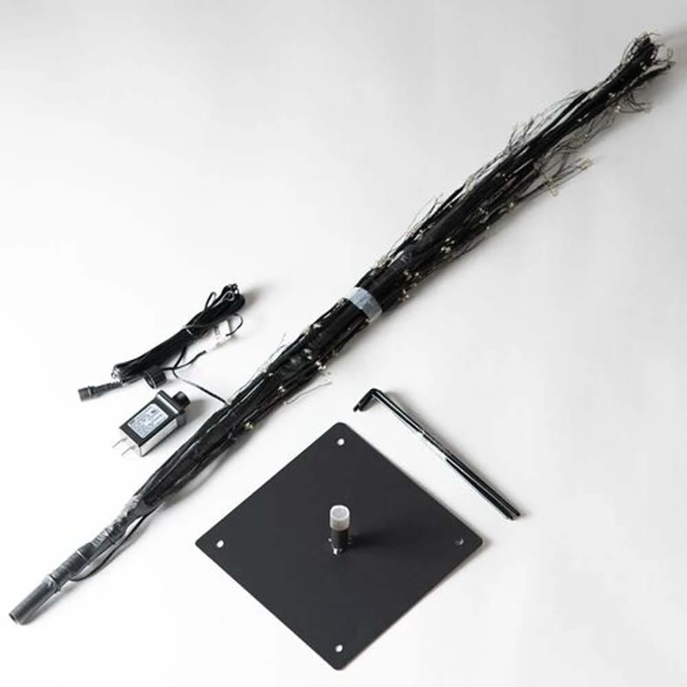 6-ft. Black Fairy Light Tree, Warm White LED - Image 6