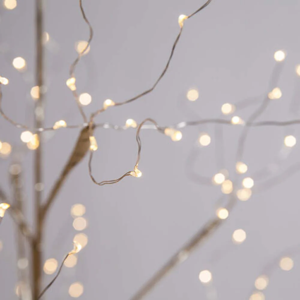 6-ft. Gold Fairy Light Tree, Warm White LED - Image 5