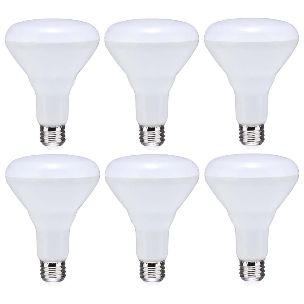 6Pk - 8.5W BR30 LED 4000K Medium Base Dimmable - 65w equiv