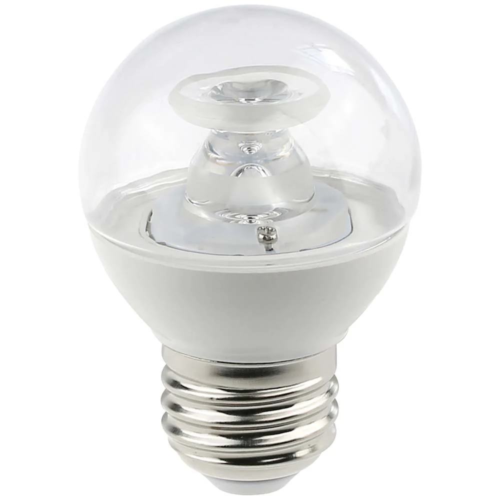 6Pk - Sunlite7w LED G16 Clear 120v E26 Base 3000K Natural White Bulb - Image 2
