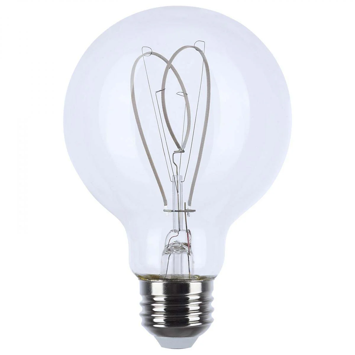 6w G25 LED Reminiscent Flex Gray Filament E26 Base 2700K CCT Clear 120v