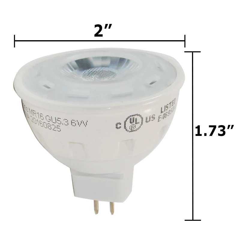 6W MR16 LED Soft White Dimmable 400LM Flood Light Bulb - 35w equal - Image 2