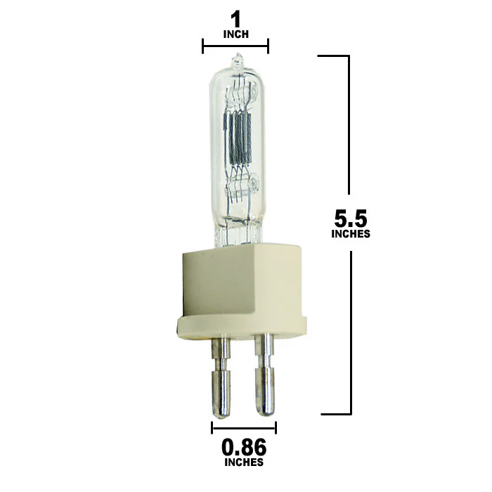 Mole Baby Fresnels Type 2831 1,000W Molequartz Baby-Baby Solarspot G22 Base Replacement Lamp - Image 2