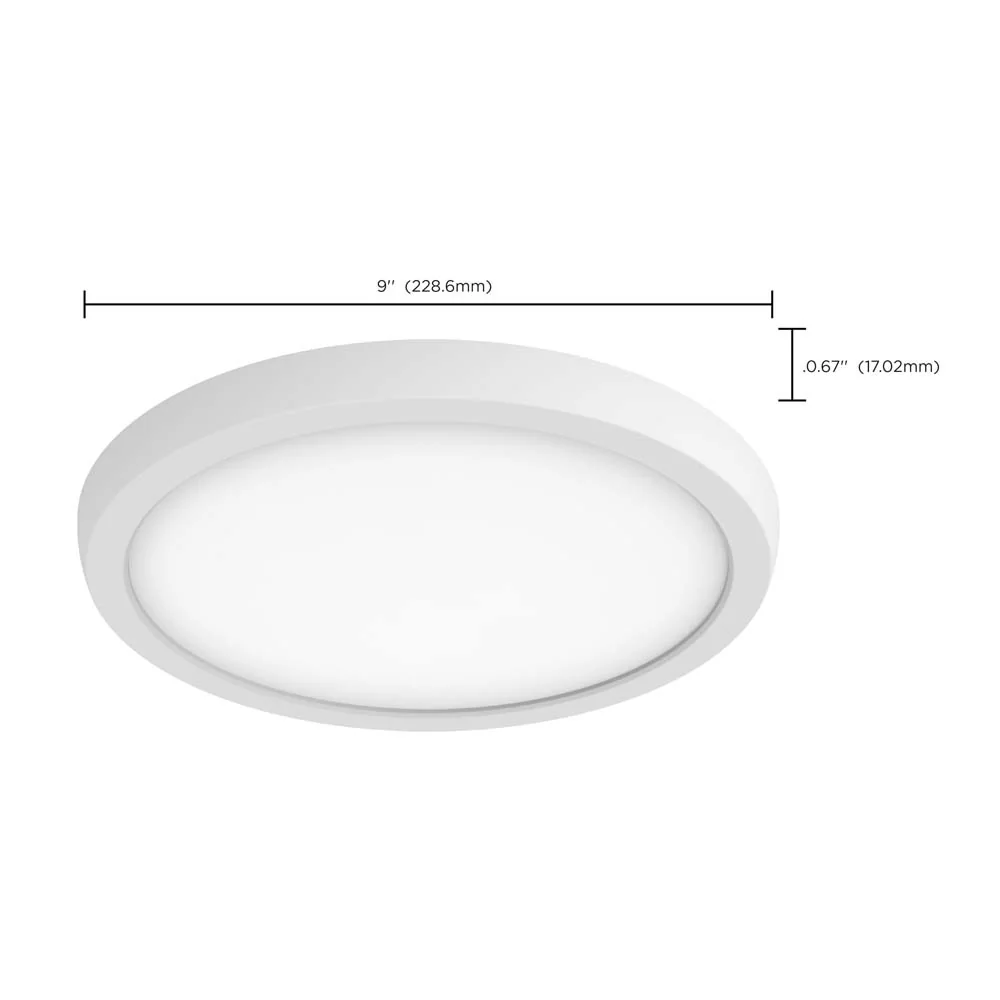 Blink Pro 13w 9-in LED Downlight 3000K Round Shape White Finish 120-277v - Image 5