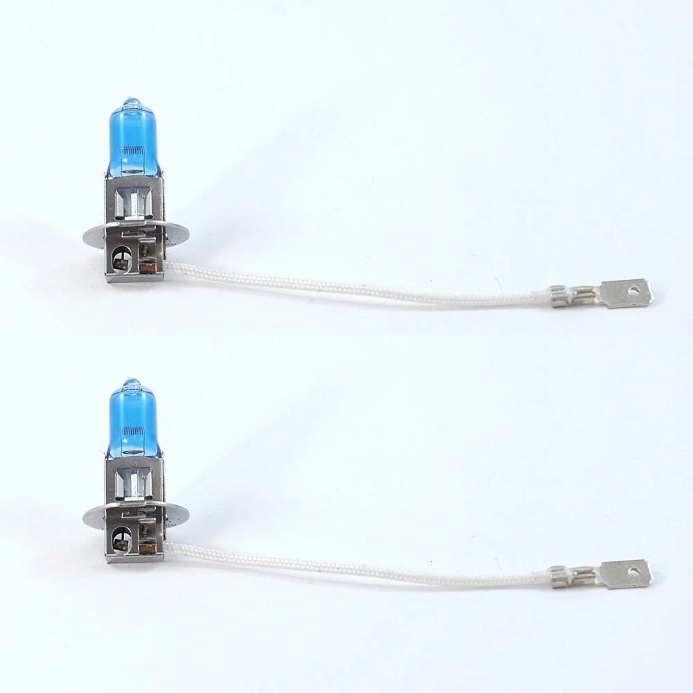 BULBAMERICA H3 - 100W 12V Xenon White Twin Pack Halogen Light Bulb