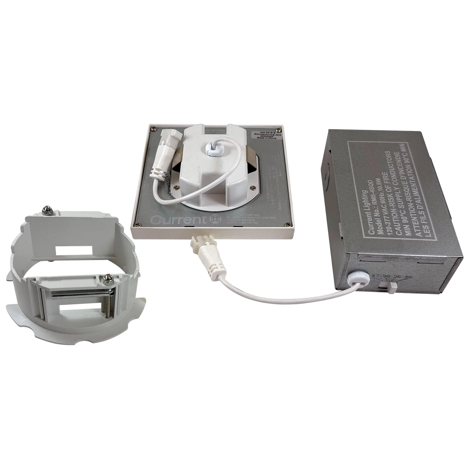 Current 8-in Square Low Profile Surface Mount 3000K 80CRI Direct J-Box Mount - Image 5