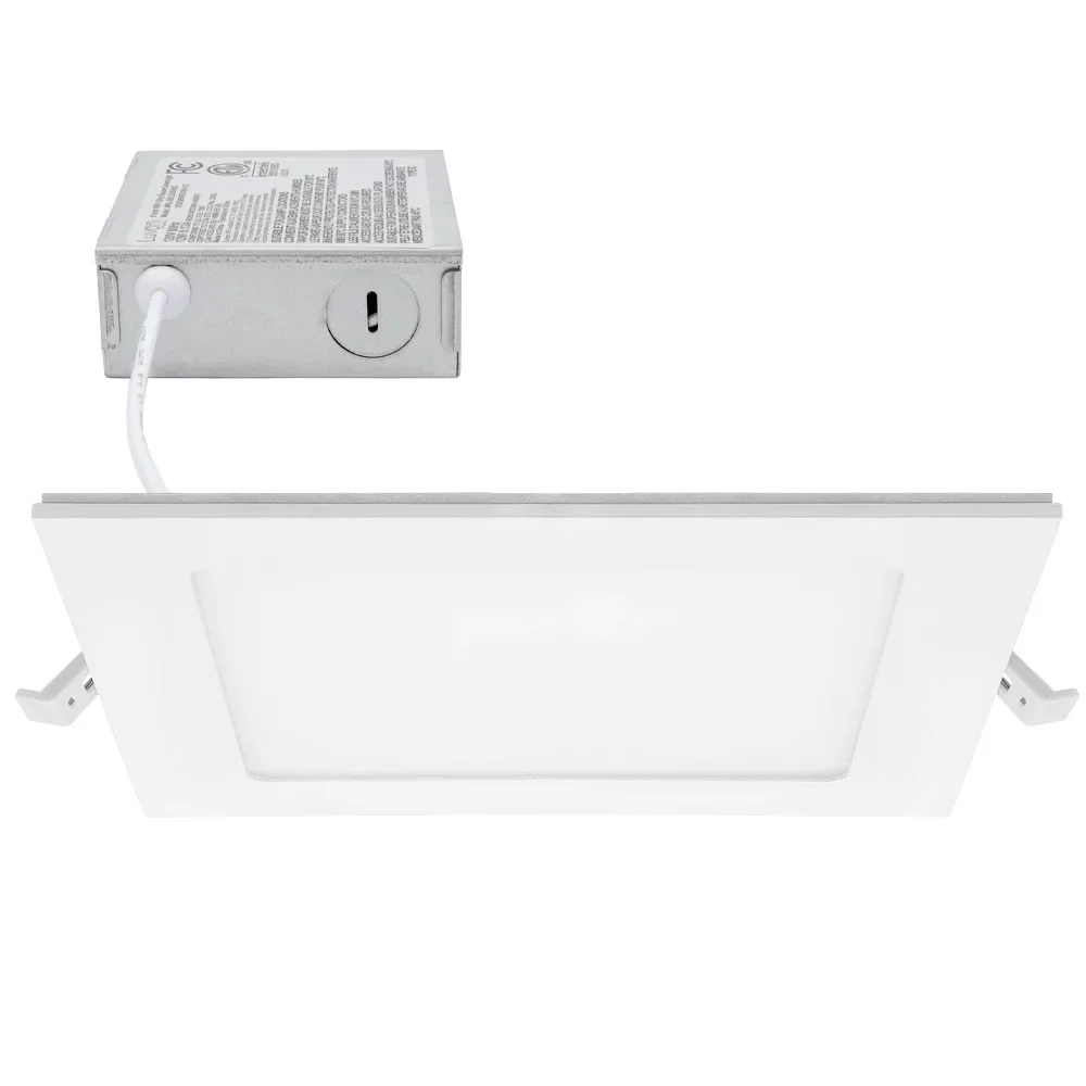 GreenLux 6-in 14w LED Square Slim Downlight 5000K Daylight 120v Dimmable