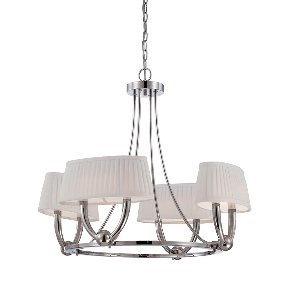 Nuvo Kent - LED Chandelier in Polished Nickel Finish