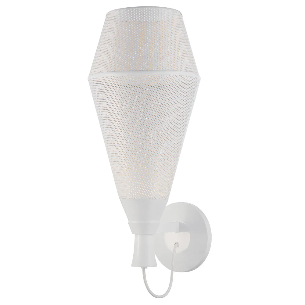 Nuvo Marx 1-Light Metal Wall Sconce w/ 14w LED PAR Lamp Includ in Glacier White