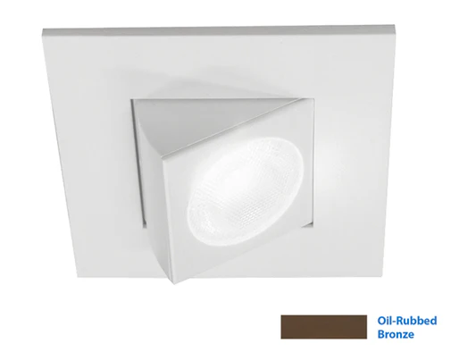 NICOR 2 in. Square Eyeball LED Downlight in Oil-Rubbed Bronze, 3000K
