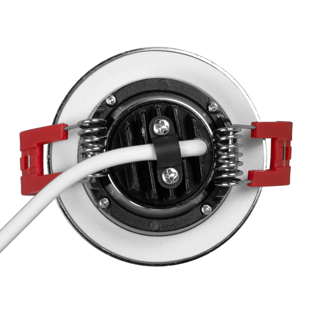 NICOR 2-inch LED Gimbal Recessed Downlight in Nickel, 2700K - Image 6