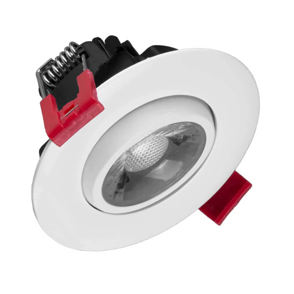 NICOR 3-inch LED Gimbal Recessed Downlight in White, 4000K
