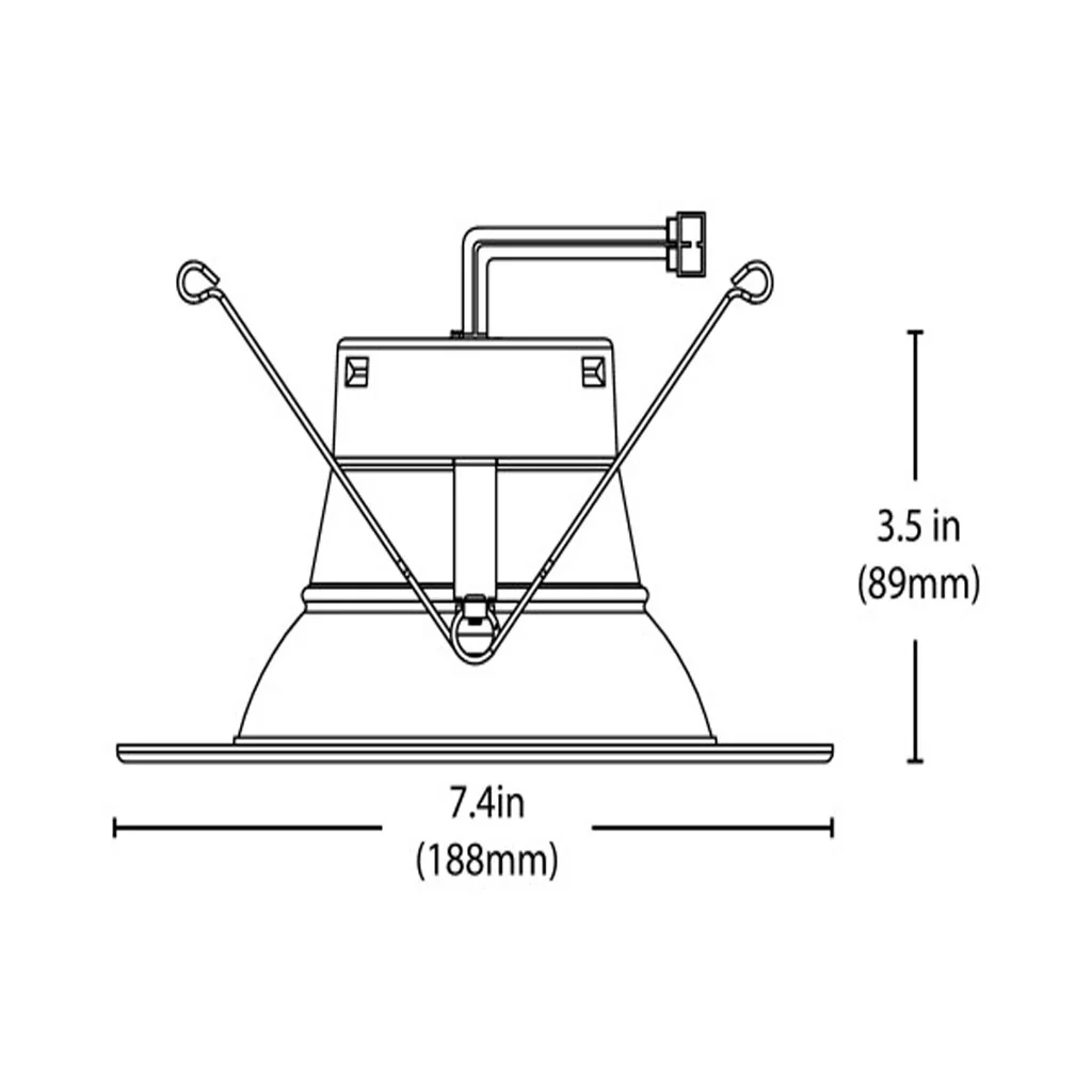 Nicor 5/6-in Oil-Rubbed Bronze Selectable Recessed LED Downlight - Image 2
