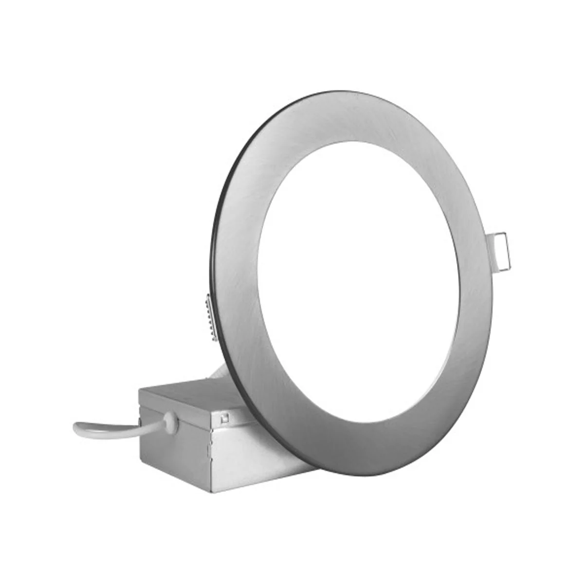 Nicor 6-in Round Nickel Canless 2700K LED Downlight