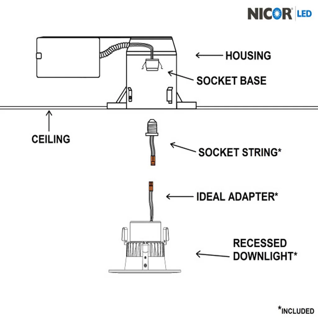 Nicor DLR3 Series 3-in Oil-Rubbed Bronze LED 3000K Recessed Retrofit Downlight - Image 3