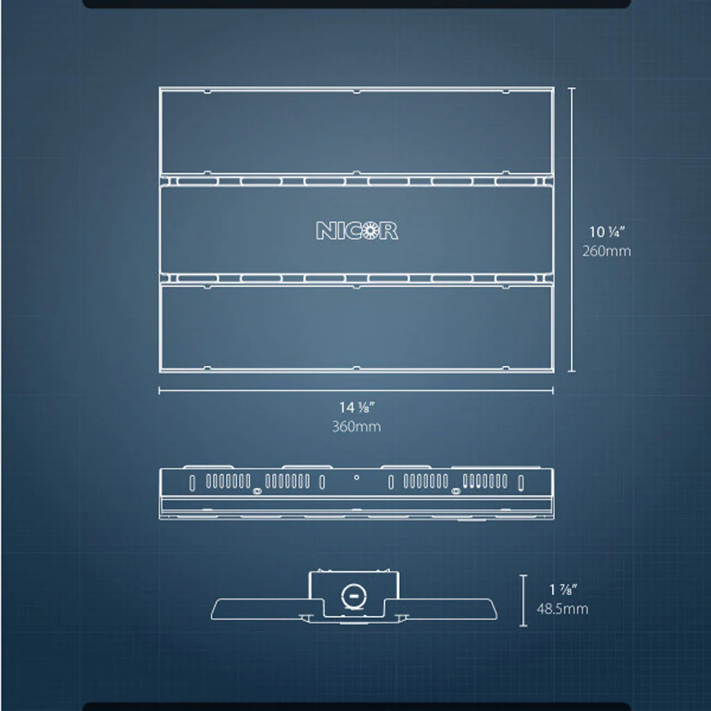 Nicor HML1 130w Linear LED 4000K High Bay - Image 2